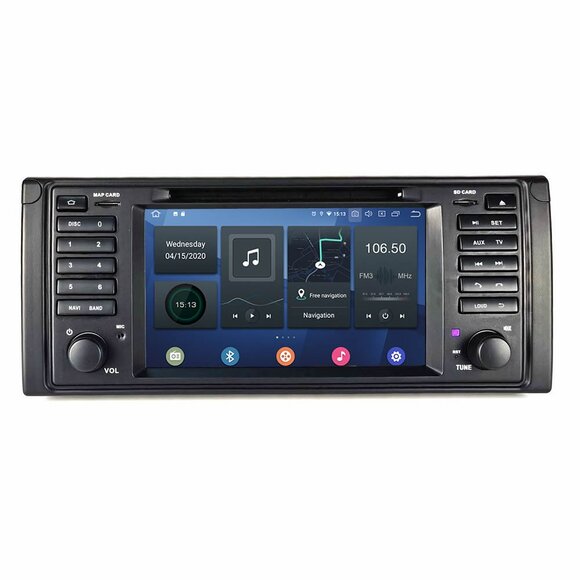 RNavigator RNR4-BM01 / S10.AN Multimedia Navigation GPS - ΟΕΜ 7'' Εργοστασιακού Τύπου Οθόνη -  BMW Series 5 E39 1995-2004   - Android 10.0 Q - 4 core - 1.5GHz 5GHz CPU Cortex-A35 PX30 Rockchip  - 2gb Ram - 16gb Rom Caraudiosolutions.gr